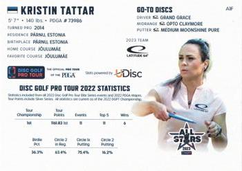 2023 Disc Golf Pro Tour - All-Stars #A1F Kristin Tattar Back